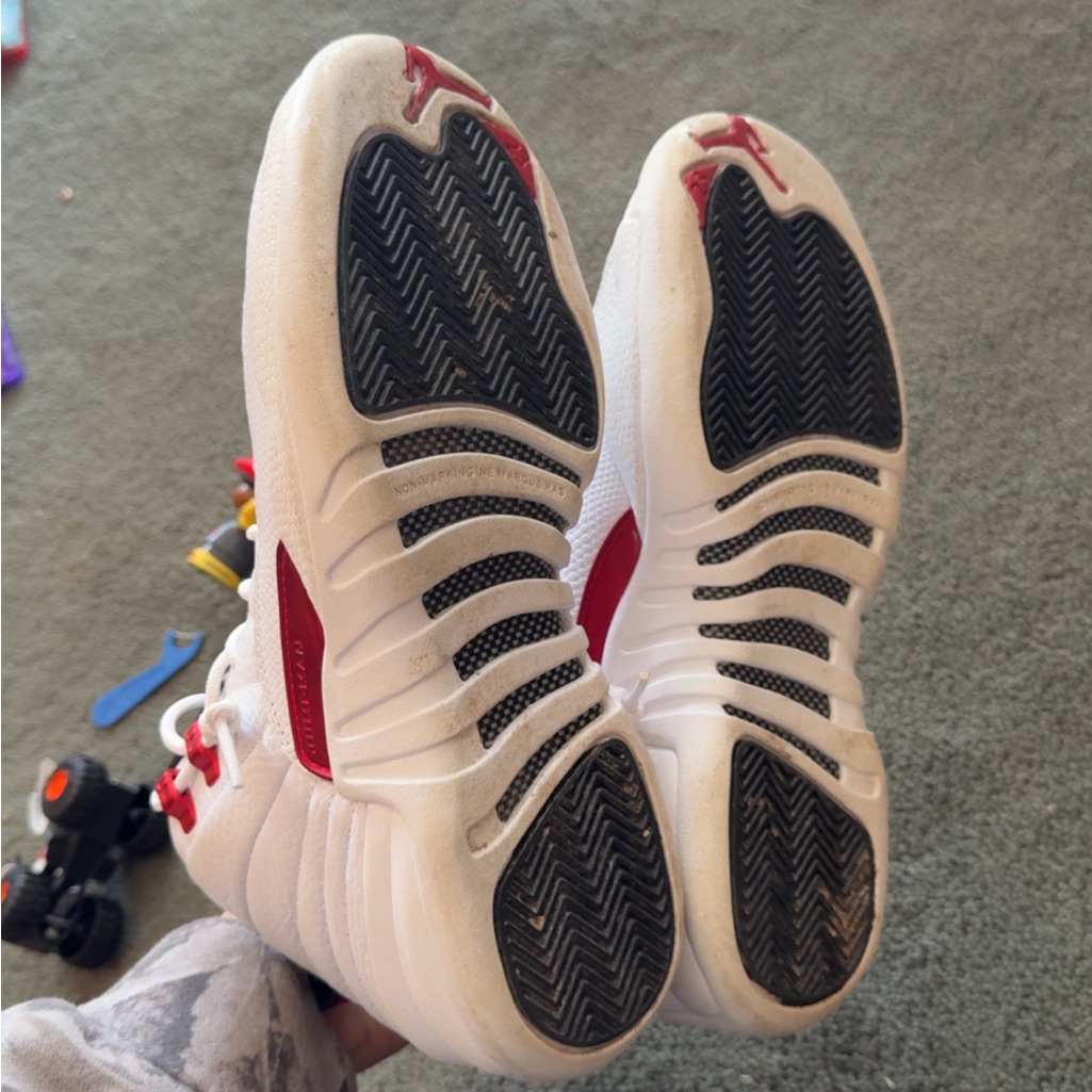 White And Red Sneakers